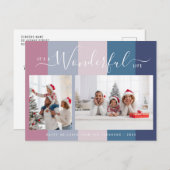 Wunderschönes Leben farbenfroh Foto Weihnachtskart Postkarte (Vorne/Hinten)