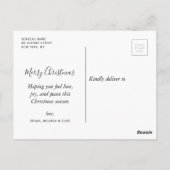 Wunderschönes Leben farbenfroh Foto Weihnachtskart Postkarte (Rückseite)