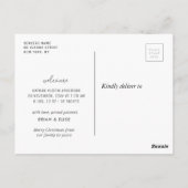 wunderschönes Leben | Geburtsankündigung Postkarte (Rückseite)