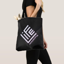 Wunderschönes Leben - Lila White Mix Edition Tote 