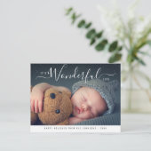 wunderschönes Leben | Weihnachten mit moderner Han Postkarte (Stehend Vorderseite)