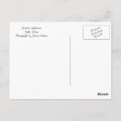 Wunderschönes Leuchtturm im Winter Postkarte (Rückseite)