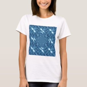 Wunderschönes Liebliches Irisierendes Blau. nahtlo T-Shirt