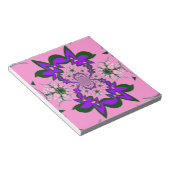 Wunderschönes lila Babymotiv in Rosa Notizblock (angewinkelt)