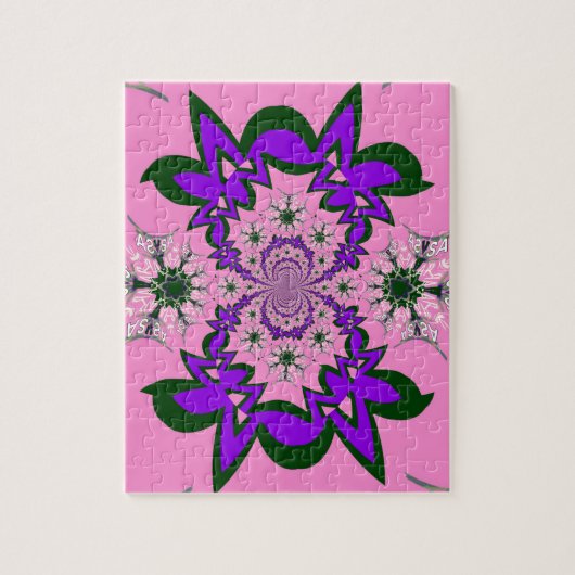 Wunderschönes lila Babymotiv in Rosa Puzzle (Vertikal)