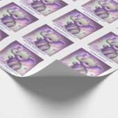 Wunderschönes LILA Wrapping Paper Geschenkpapier (Ecke)