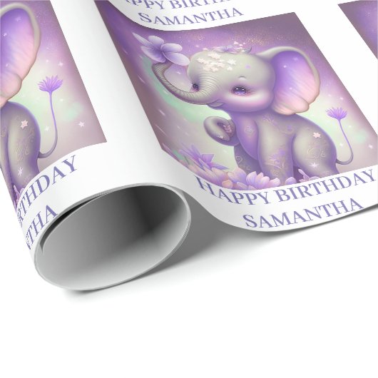 Wunderschönes LILA Wrapping Paper Geschenkpapier (Rolleneckpunkt)