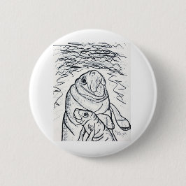 Wunderschönes Manatee Button