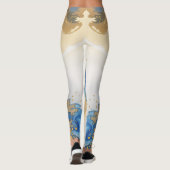 Wunderschönes Marmordesign Leggings (Rückseite)
