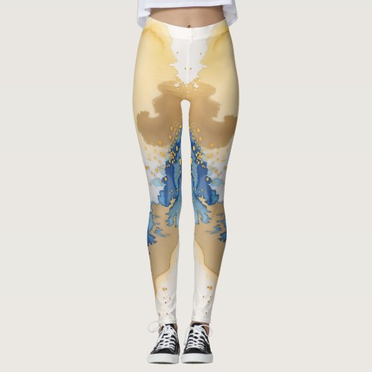 Wunderschönes Marmordesign Leggings (Vorderseite)