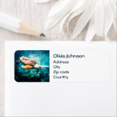 Wunderschönes Meeresschildkrötenleben Türkisblau (Insitu)