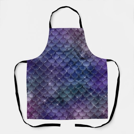 Wunderschönes Mermaid-Glitzer-Design Schürze (Vorderseite)
