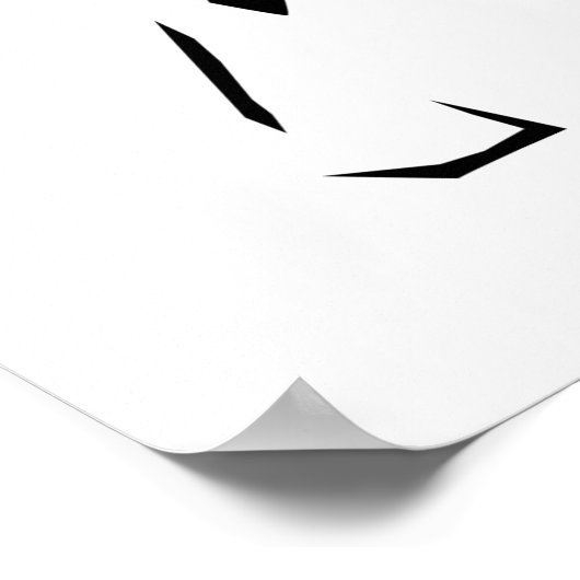 Wunderschönes Minimalistisches Elefantenposter Poster (Ecke)