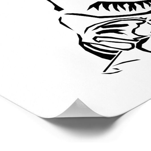 Wunderschönes Minimalistisches Mountain Lion Value Poster (Ecke)