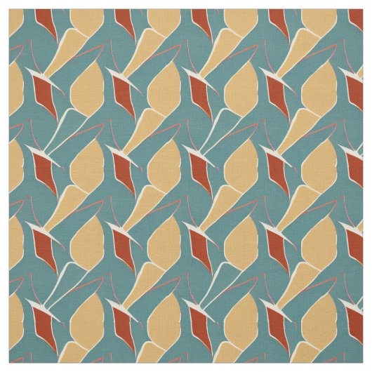 Wunderschönes Mittelalter Modernes Abstrakt Stoff (Muster)