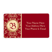 Wunderschönes mittelalterliches Goldschmuckkarmin- (Vorne)