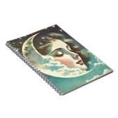 Wunderschönes Mond-Mädchen-Notizbuch Notizblock (Rechte Seite)