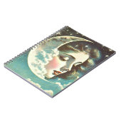 Wunderschönes Mond-Mädchen-Notizbuch Notizblock (Linke Seite)