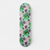 Wunderschönes Monogramm des Sakura-Kirschbaumes Skateboard (Vorne)