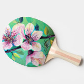 Wunderschönes Monogramm des Sakura-Kirschbaumes Tischtennis Schläger (Seitenansicht)