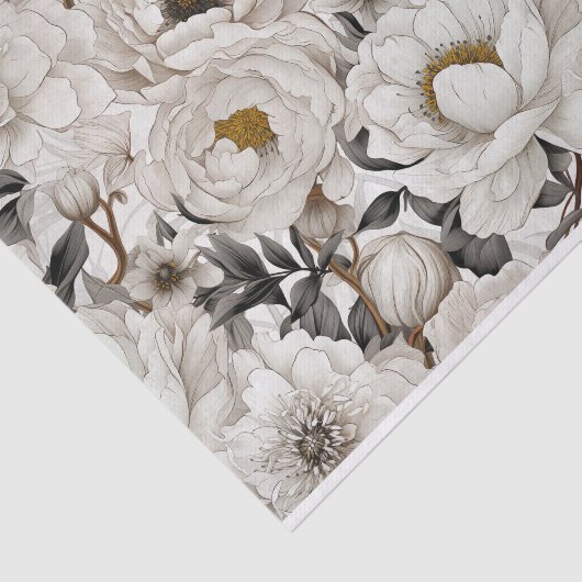 Wunderschönes Muster der weißen Zwerge Seidenpapier (Ausschnitt)