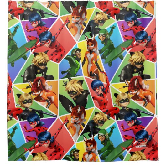 Wunderschönes Muster Duschvorhang (Vorderseite)