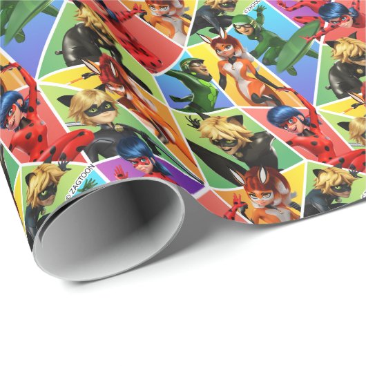 Wunderschönes Muster Geschenkpapier (Rolleneckpunkt)