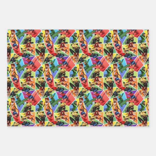 Wunderschönes Muster Geschenkpapier Set (Vorderseite)