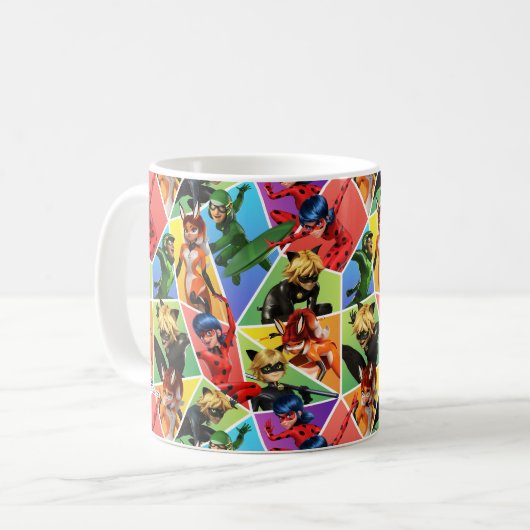Wunderschönes Muster Kaffeetasse (Vorderseite Links)
