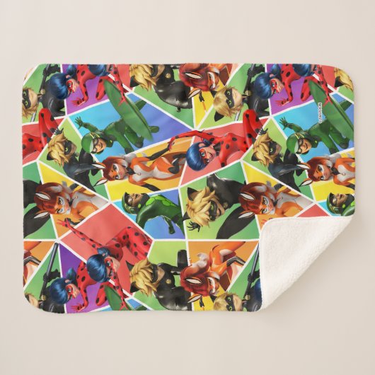 Wunderschönes Muster Sherpadecke (Vorderseite (Horizontal))