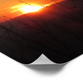 Wunderschönes Nature Sunset Poster Print Picture (Ecke)