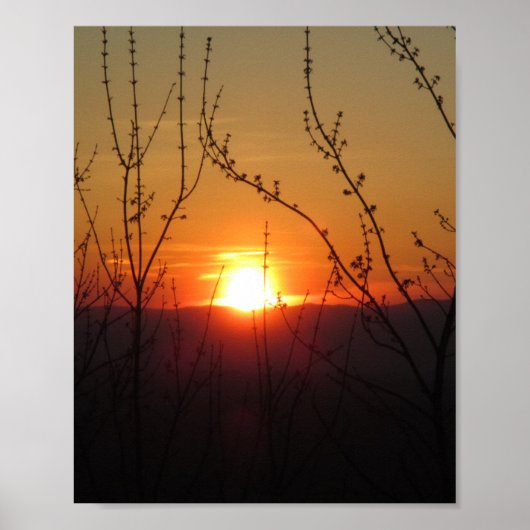 Wunderschönes Nature Sunset Poster Print Picture (Vorne)