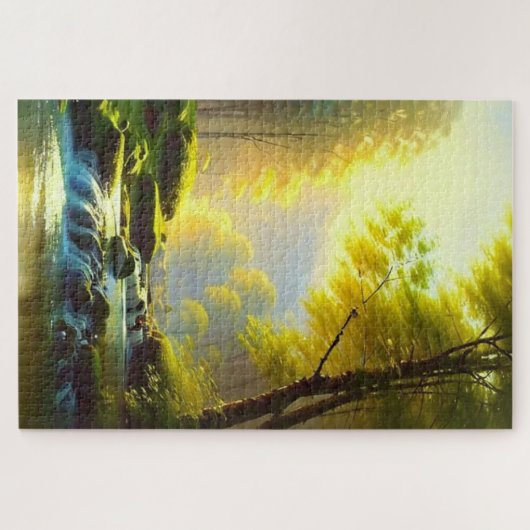 Wunderschönes Naturlandschaftspuzzle Puzzle (Horizontal)