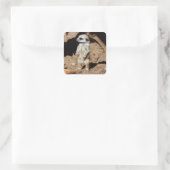 Wunderschönes Niedliches süßafrikanisches Meerkat- Quadratischer Aufkleber (Tasche)
