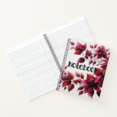Wunderschönes Notizbuch mit Blume (Innenseite)