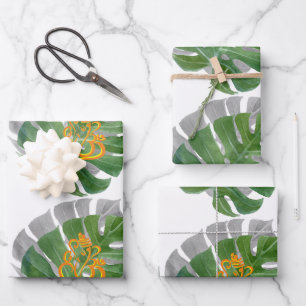 Wunderschönes Om Ganesh Wrapping Paper, Set von 3 Geschenkpapier Set