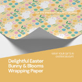 Wunderschönes Osterbrot mit Bunny & Blooms Wrappin Geschenkpapier