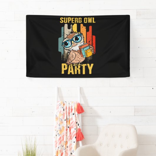 Wunderschönes Owl-Party, was wir im Schatten-Klass Banner (Insitu)