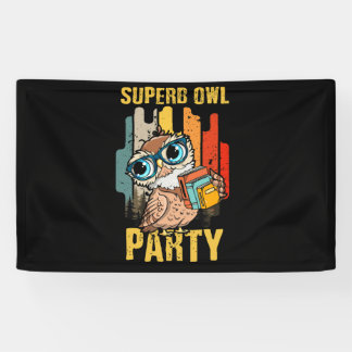 Wunderschönes Owl-Party, was wir im Schatten-Klass Banner
