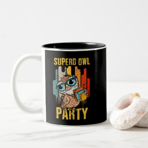 Wunderschönes Owl-Party, was wir im Schatten-Klass Zweifarbige Tasse