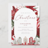 Wunderschönes Party der Neuen Weihnachtsfeier Einladung (Vorderseite)