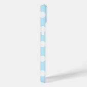 Wunderschönes Pastellblau mit großen Polka-Punkten Case-Mate iPhone Hülle (Rückseite / Rechts)