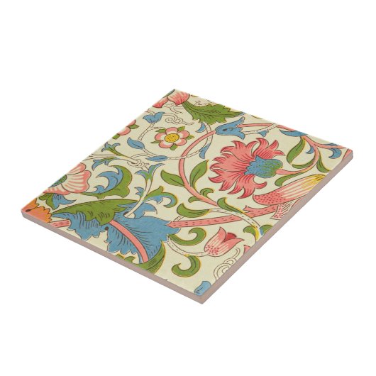 Wunderschönes pastellfarbenes Retro William Morris Fliese (Seite)