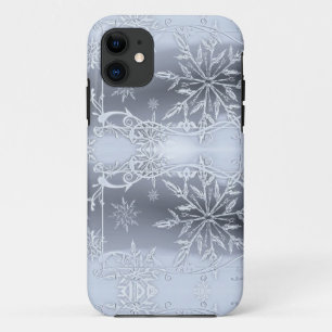 Wunderschönes perfektes Weihnachtssilber SNowflake Case-Mate iPhone Hülle