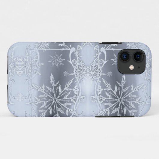 Wunderschönes perfektes Weihnachtssilber SNowflake Case-Mate iPhone Hülle (Rückseite (Horizontal))
