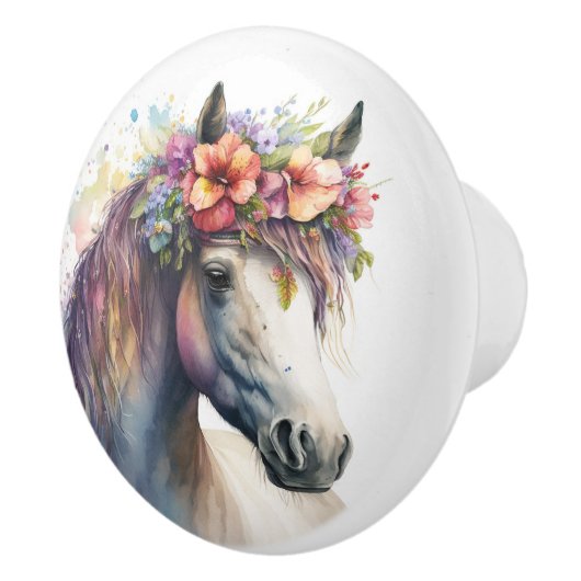 Wunderschönes Pferd Keramikknauf (Rechts)