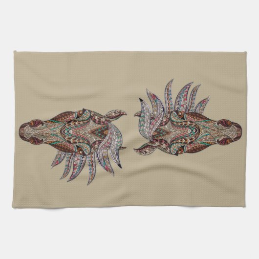 Wunderschönes Pferd Küchentuch (Horizontal)