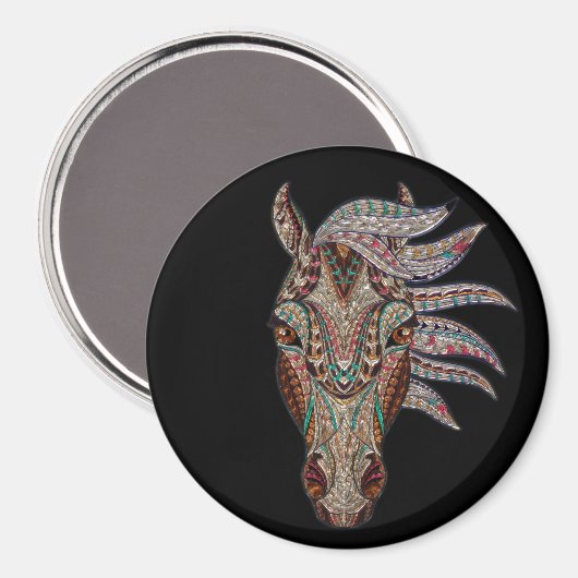 Wunderschönes Pferd Magnet (Vorderseite/Rückseite)