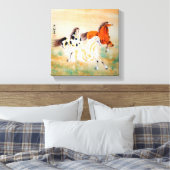 Wunderschönes Pferdemotiv Orientalischer Canvas Pr Leinwanddruck (Insitu (Schlafzimmer))