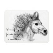 Wunderschönes Pferdeschlittenmagnet Magnet (Horizontal)
